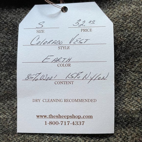 Hand crafted Wool Vest NWT - Picture 5 of 7